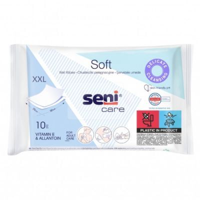 Seni Care Soft Chusteczki nawilżane, 10 szt.