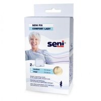 SENI Fix Comfort Lady Elastyczne majtki mocujące dla kobiet M beżowe, 2szt.