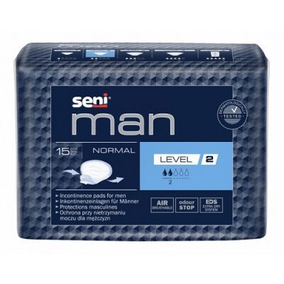 SENI MAN NORMAL Level 2 wkładki urologiczne dla mężczyzn 15 sztuk