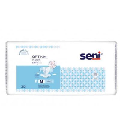 SENI OPTIMA SUPER MEDIUM Pieluchomajtki z pasem biodrowym, 30 sztuk