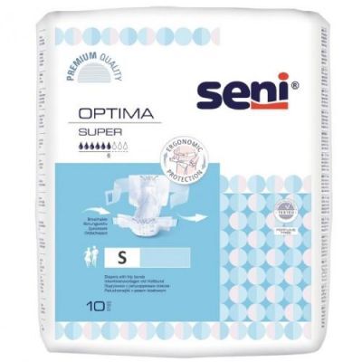 SENI OPTIMA SUPER SMALL Pieluchomajtki z pasem biodrowym, 10 sztuk