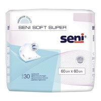 SENI SOFT SUPER podkłady higieniczne 60 cm x 60 cm 30 sztuk