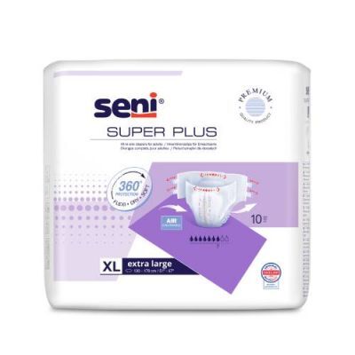 SENI SUPER PLUS Pieluchomajtki dla dorosłych X-Large XL, 10szt.