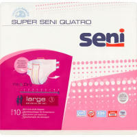 Seni Super Quatro Large Pieluchomajtki dla dorosłych, 10 sztuk