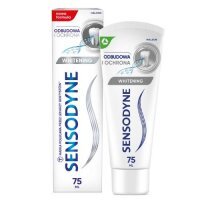 Sensodyne Odbudowa i Ochrona Whitening Pasta wybielająca z fluorem do nadwrażliwych zębów, 75 ml