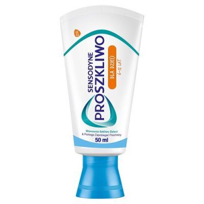 SENSODYNE PROSZKLIWO Pasta do zębów dla dzieci 6-12 lat 50 ml