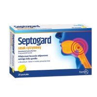 SEPTOGARD smak cytrynowy, 20past.