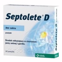 SEPTOLETE D w chorobach jamy ustnej i gardła 30 pastylek