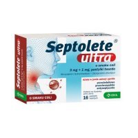 Septolete ultra o smaku coli 3 mg + 1 mg, 16 pastylek