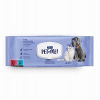 SEPTONA Pet Me! Chusteczki bezzapachowe do czyszczenia i pielęgnacji zwierząt, 60szt.