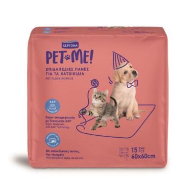 SEPTONA Pet Me! Super chłonna mata dla zwierząt 60x60cm, 15 szt.