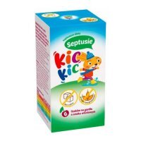 Septusie Kic Kic Lizaki na gardło smak wiśniowy, 6szt.