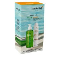 SESDERMA Zestaw Hidraloe Żel aloesowy, 250ml + Repaskin fotoprotector spray SPF 50+, 200ml
