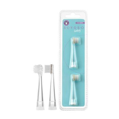 SEYSSO Baby Penguin Newborn końcówki do szczoteczki sonicznej dla dzieci 0-18 miesięcy, 2szt.