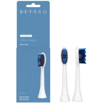 SEYSSO Oxygen Ultra Clean Końcówki wymienne do szczoteczki sonicznej, 2szt.