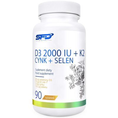 SFD D3 2000+K2+Cynk+Selen, 90 tab.