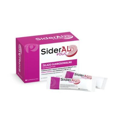 Sideral Folic Żelazo sukrosomalne, 20 saszetek