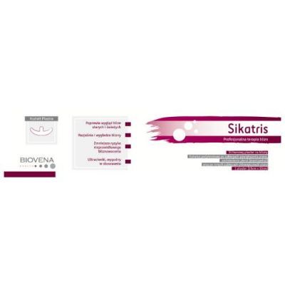 SIKATRIS Plastry silikonowy na blizny kotwica podpiersiowa 25x10cm, 5szt.