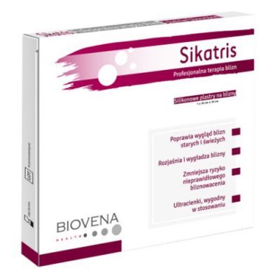 SIKATRIS Silikonowe Plastry na blizny 10cm x 10cm 5 sztuk