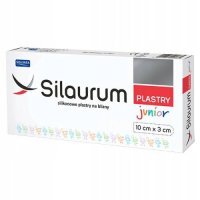 SILAURUM JUNIOR Silikonowe plastry na blizny 3cm x 10cm, 6 sztuk