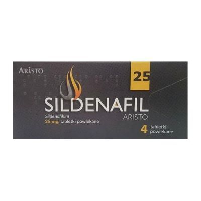 Sildenafil Aristo 25 mg, 4 tabletki powlekane