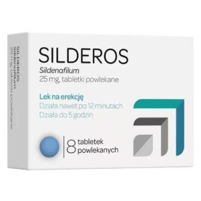 SILDEROS 25mg, 8tabl.powl.