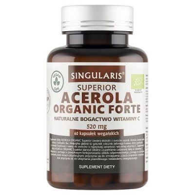 SINGULARIS Acerola Organic Forte, 60 kapsułek KRÓTKA DATA 31.10.2026