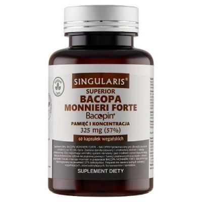 Singularis Bacopa monnieri FORTE- BACOPIN 325mg, 60kaps. KRÓTKA DATA 30.04.2026
