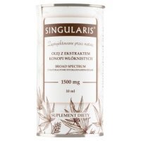 Singularis Broad Spectrum Olej z ekstraktem konopi włóknistych z naturalnymi fitokannabinoidami 1500mg, 10 ml