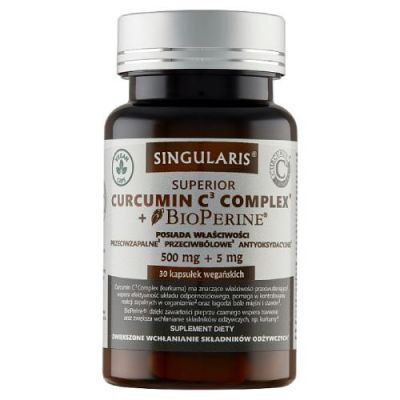 SINGULARIS Curcumin C3 Complex, 30 kaps.  KRÓTKA DATA 31.10.2026