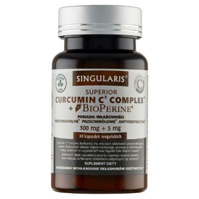 SINGULARIS Curcumin C3 Complex, 30 kaps. KRÓTKA DATA 31.12.2024