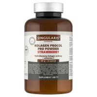 Singularis Kolagen Procol Pro Powder Superior Strawberry, 185 g - suplement diety z kolagenem i witaminą C