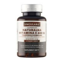 SINGULARIS Naturalna Witamina E Superior 400IU, 120 kapsułek KRÓTKA DATA 30.09.2026