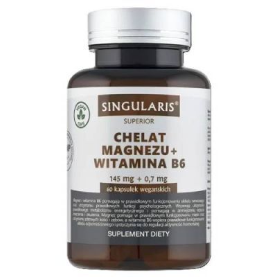 Singularis Superior Chelat magnezu + witamina B6, 60 kaps.