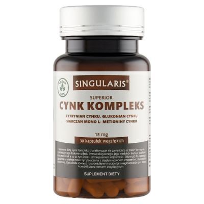 SINGULARIS SUPERIOR Cynk Kompleks 15 mg 30 kapsułek