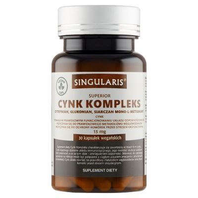 SINGULARIS SUPERIOR Cynk Kompleks 15 mg 30 kapsułek