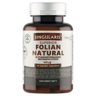 SINGULARIS SUPERIOR FOLIAN ORGANIC 400 mcg 90 kapsułek