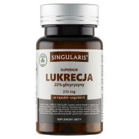 SINGULARIS Superior Lukrecja 22% glicyryzyny 270 mg, 60 kapsułek wegańskich KRÓTKA DATA 30.06.2026