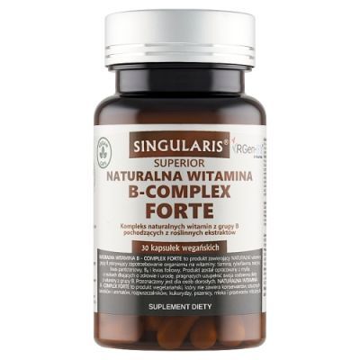 SINGULARIS SUPERIOR Naturalna Witamina B-complex Forte 30 kapsułek