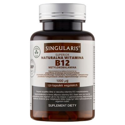SINGULARIS SUPERIOR Naturalna Witamina B12 120 kapsułek