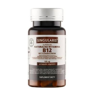 SINGULARIS Superior Naturalna witamina B12 metylokobalamina 100 μg, 60kaps.
