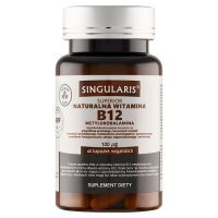 SINGULARIS SUPERIOR Naturalna Witamina B12 Metylokobalamina  60 kapsułek