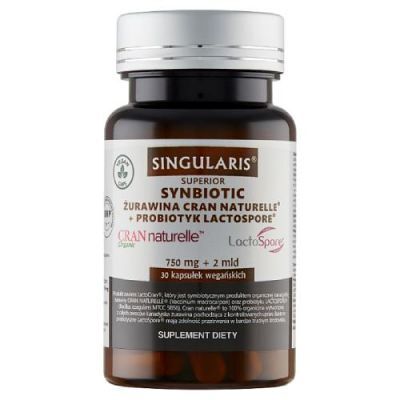 Singularis Superior Synbiotic Żurawina Cran Naturelle + Probiotyk Lactospore, 30 kaps.