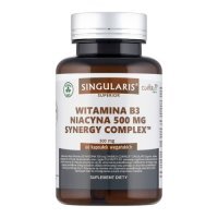 Singularis Superior Witamina B3 Niacyna 500 mg Synergy Complex, 60 kaps.