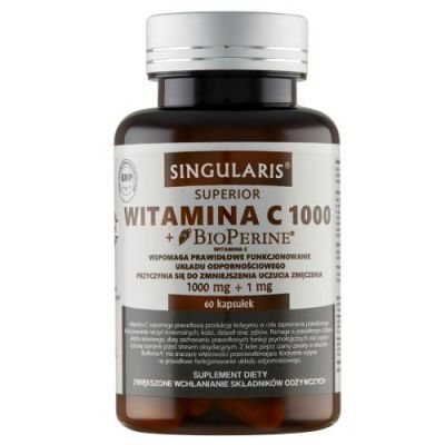 SINGULARIS SUPERIOR WITAMINA C 1000 + BIOPERINE 60 kapsułek