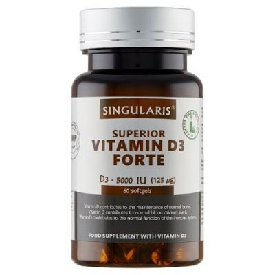 SINGULARIS Superior Witamina D3 5000IU forte, 60 kaps.