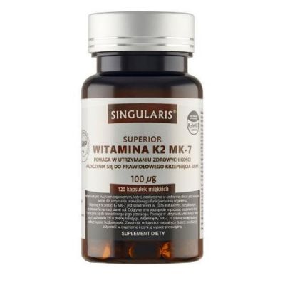 SINGULARIS Witamina K2 MK-7, 120 kapsułek KRÓTKA DATA 31.07.2026