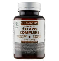 SINGULARIS Żelazo kompleks + Bioactiv, 90 kapsułek KRÓTKA DATA 31.10.2026