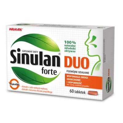 SINULAN DUO FORTE - 60 tabletek KRÓTKA DATA  31.01.2025