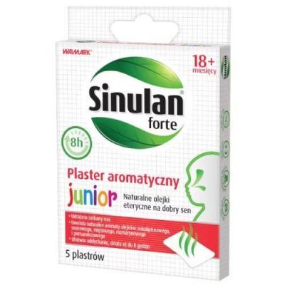 Sinulan forte plaster aromatyczny od 18 miesiąca życia,  5 szt. KRÓTKA DATA 13.07.2026